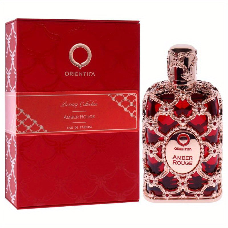 Amber Rouge 80 ml / 2,7 fl.oz Eau de Parfum Spray Parfum luxueux unisexe à l'ambrer and Seaweed by Orientica
