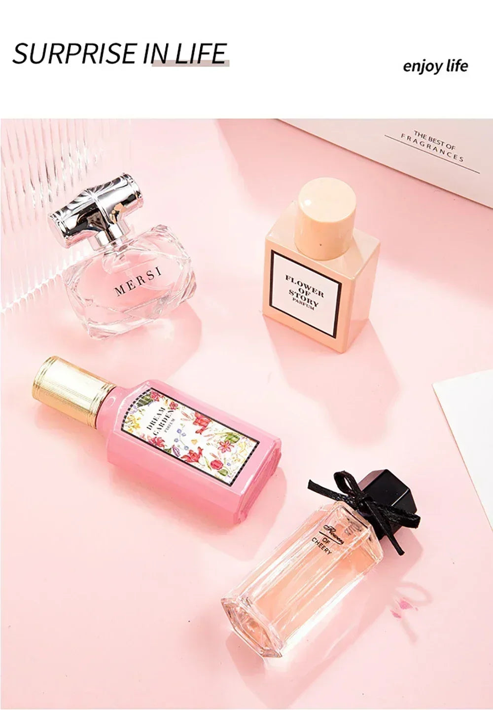 Womens Perfume Floral Scent Eau de Parfum 110ml Gift Box Four Piece Set Pheromone Balminess Духи Fragrance For Her