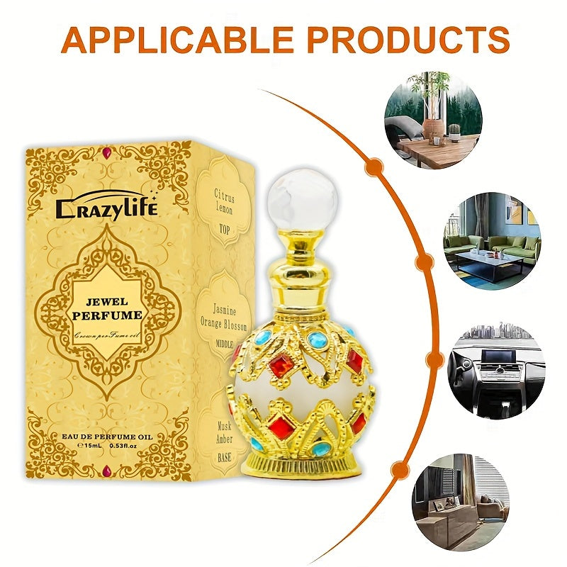 15ml Floral Scented Musk Perfume - Long-Lasting, Refreshing, and Formaldehyde-Free Eau De Parfum for Women - Perfect for Dating and Daily Wear, Gentle on Skin, and Cruelty-Free