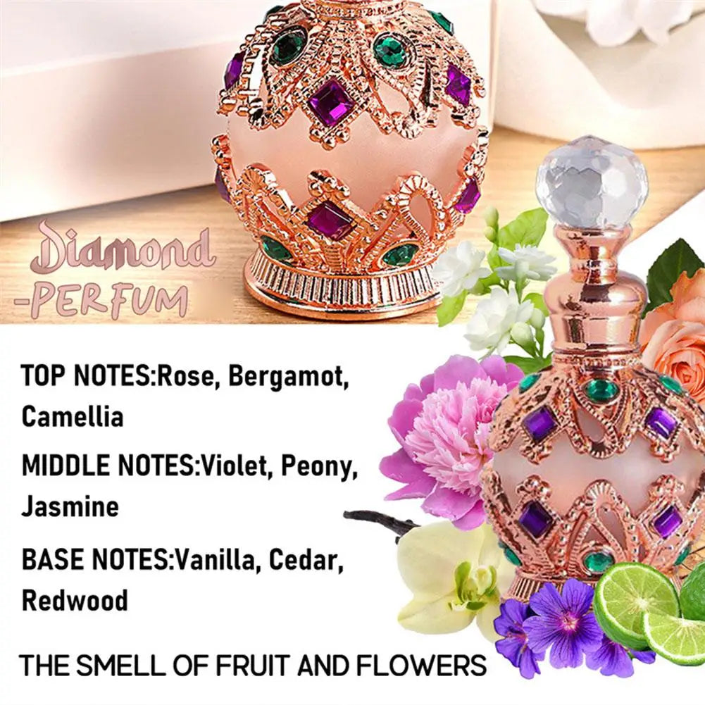Parfum Femme Exotic Arabian - Bouquet Floral Rose Jasmin Vanille 12ml