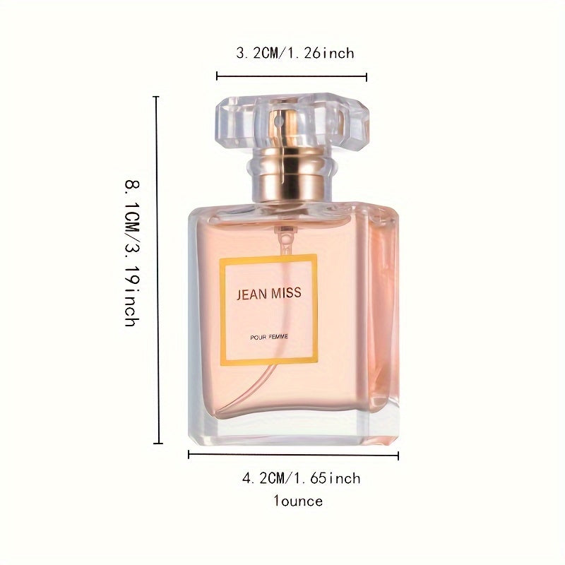 Jean Miss Exquisite Floral Eau de Parfum for Women - Long-Lasting, Seductive Scent for Dates and Parties - Liquid, Alcohol-Based, Formaldehyde-Free, Cruelty-Free, and Vegan-Friendly Fragrance