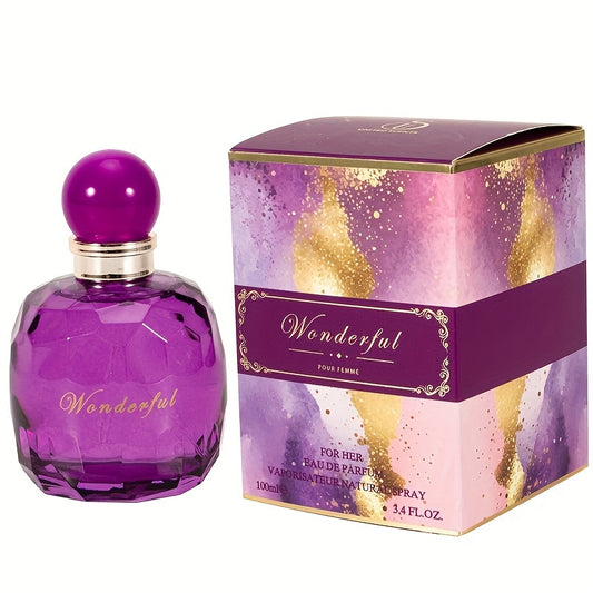 3.Eau de parfum Wonderful Ladies 118 ml - Parfum longue durée, senteur florale, parfaitt for Daily Wear, Suitable for All Skin Types - High-Quality, Affordable, and Authentic Perfume